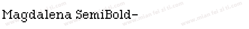 Magdalena SemiBold字体转换